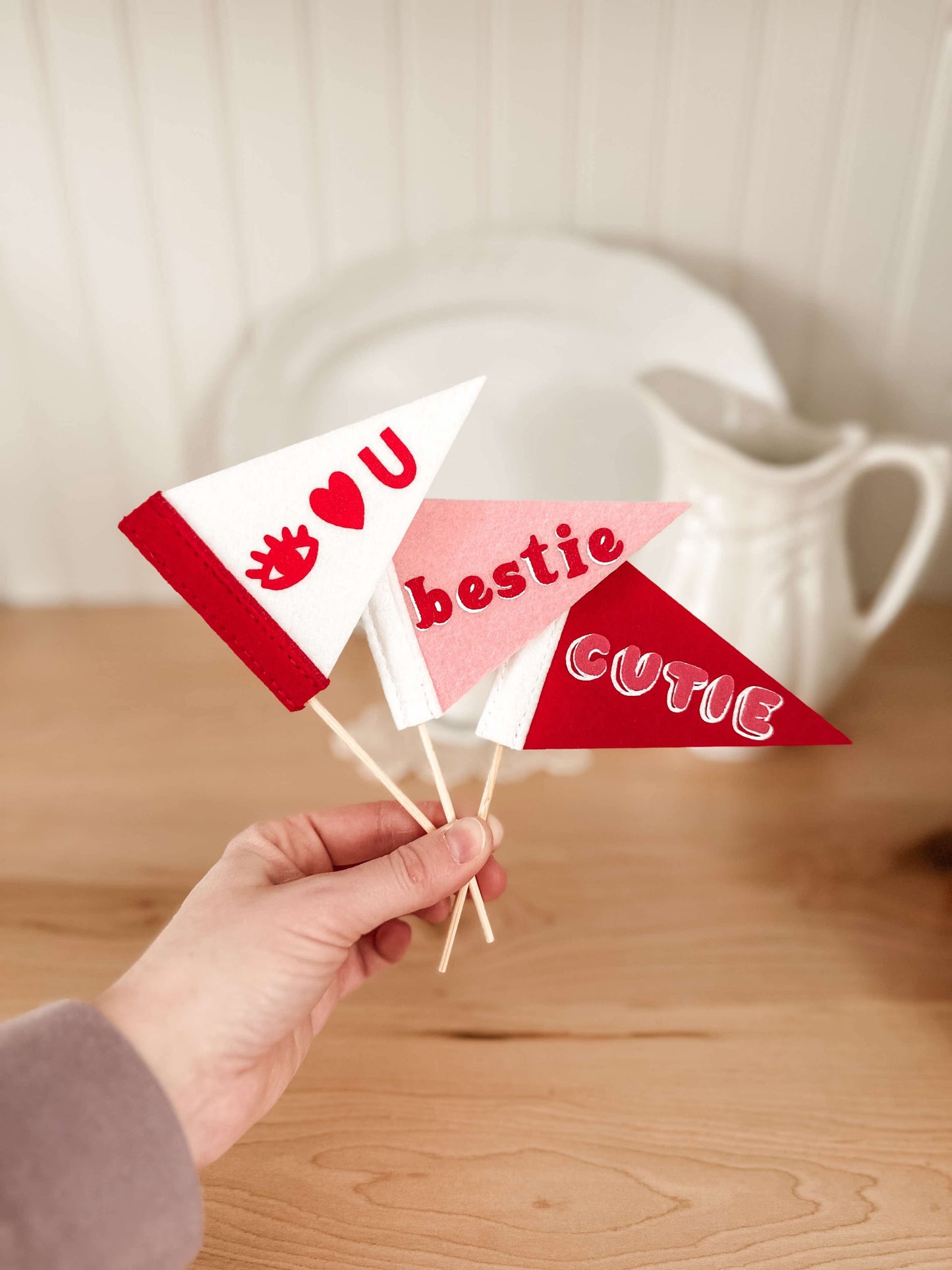 Mini Felt Pennants | Set of 3