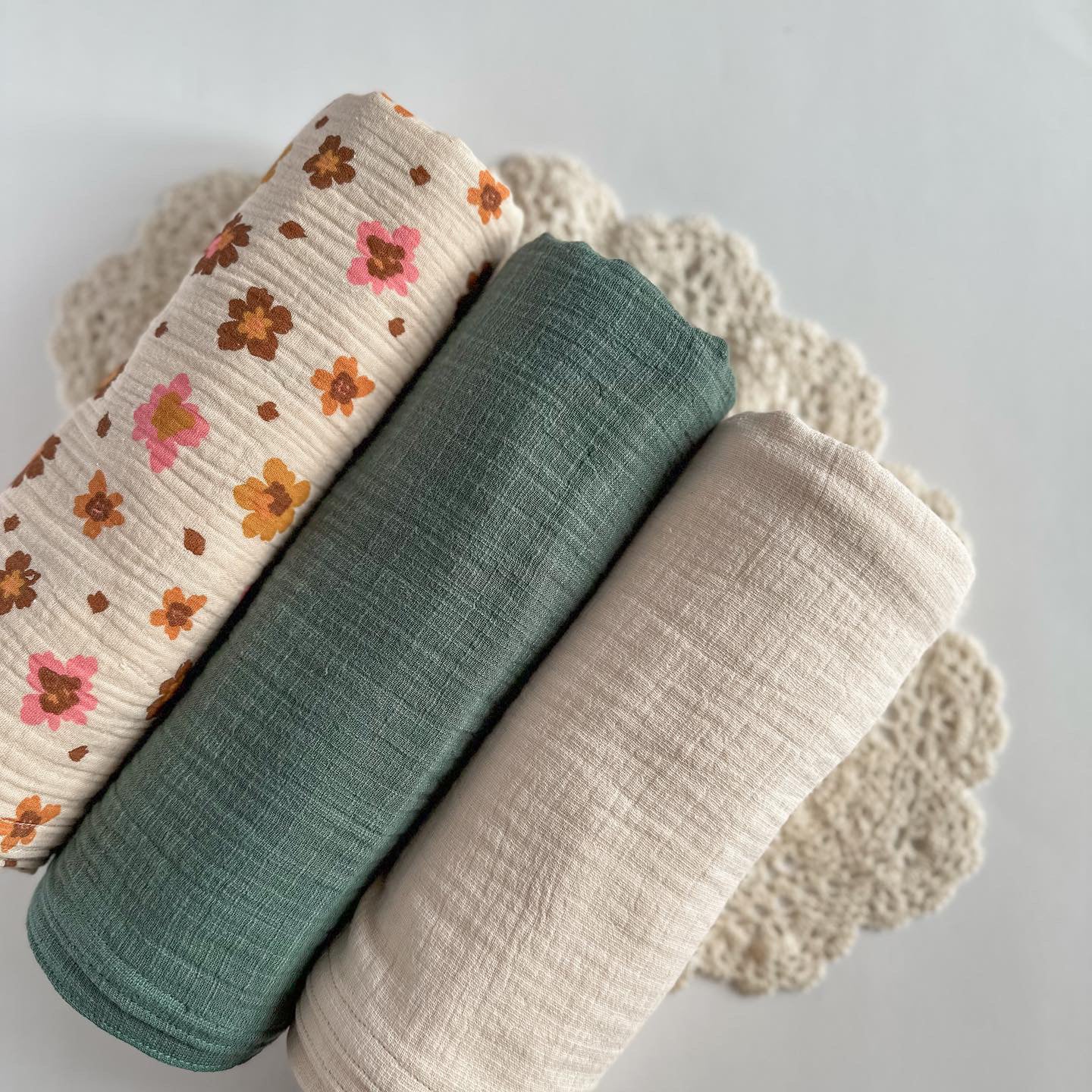 RJ Floral Swaddle Blanket
