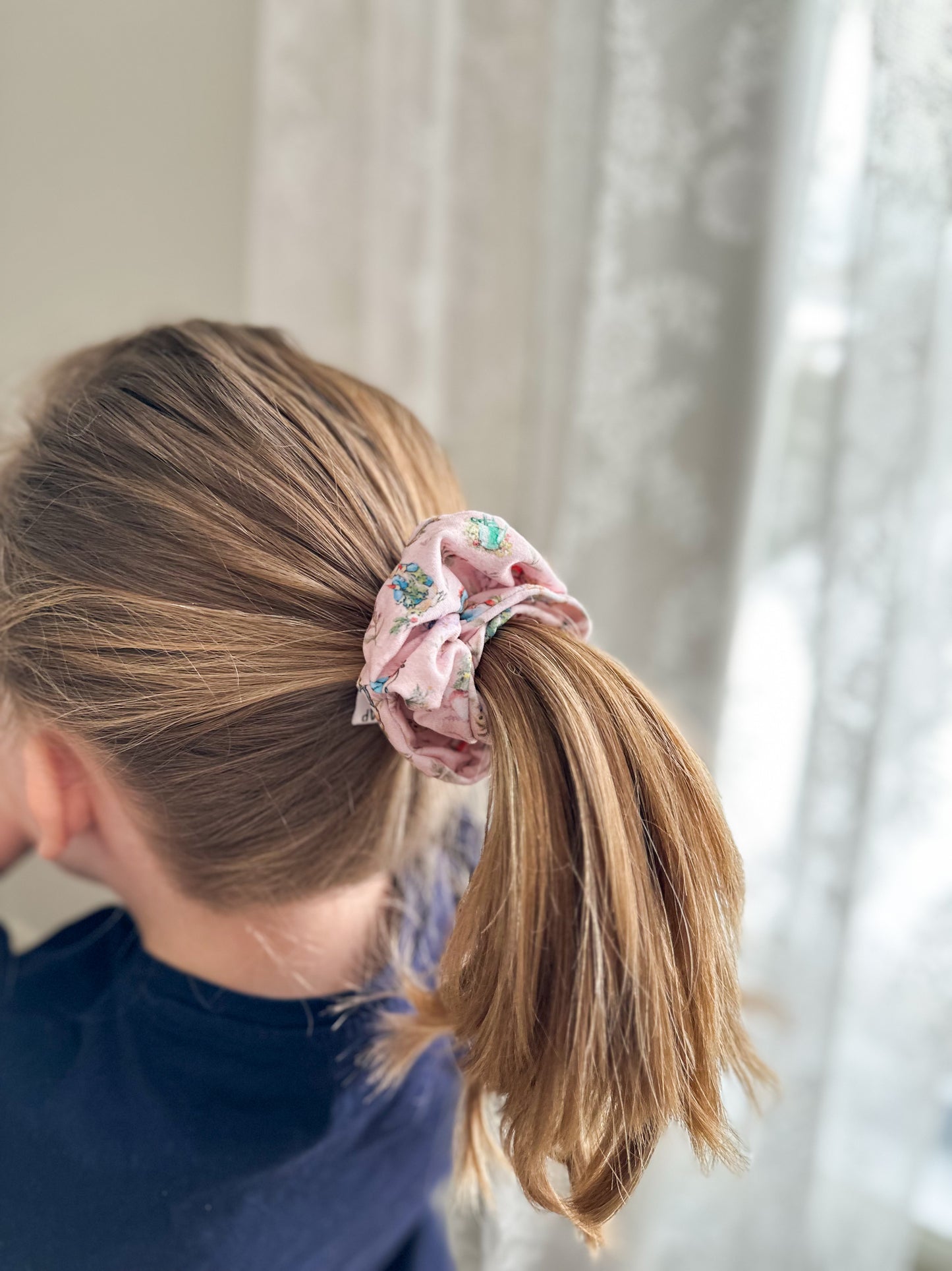 Dusty Pink Peter Rabbit Scrunchie