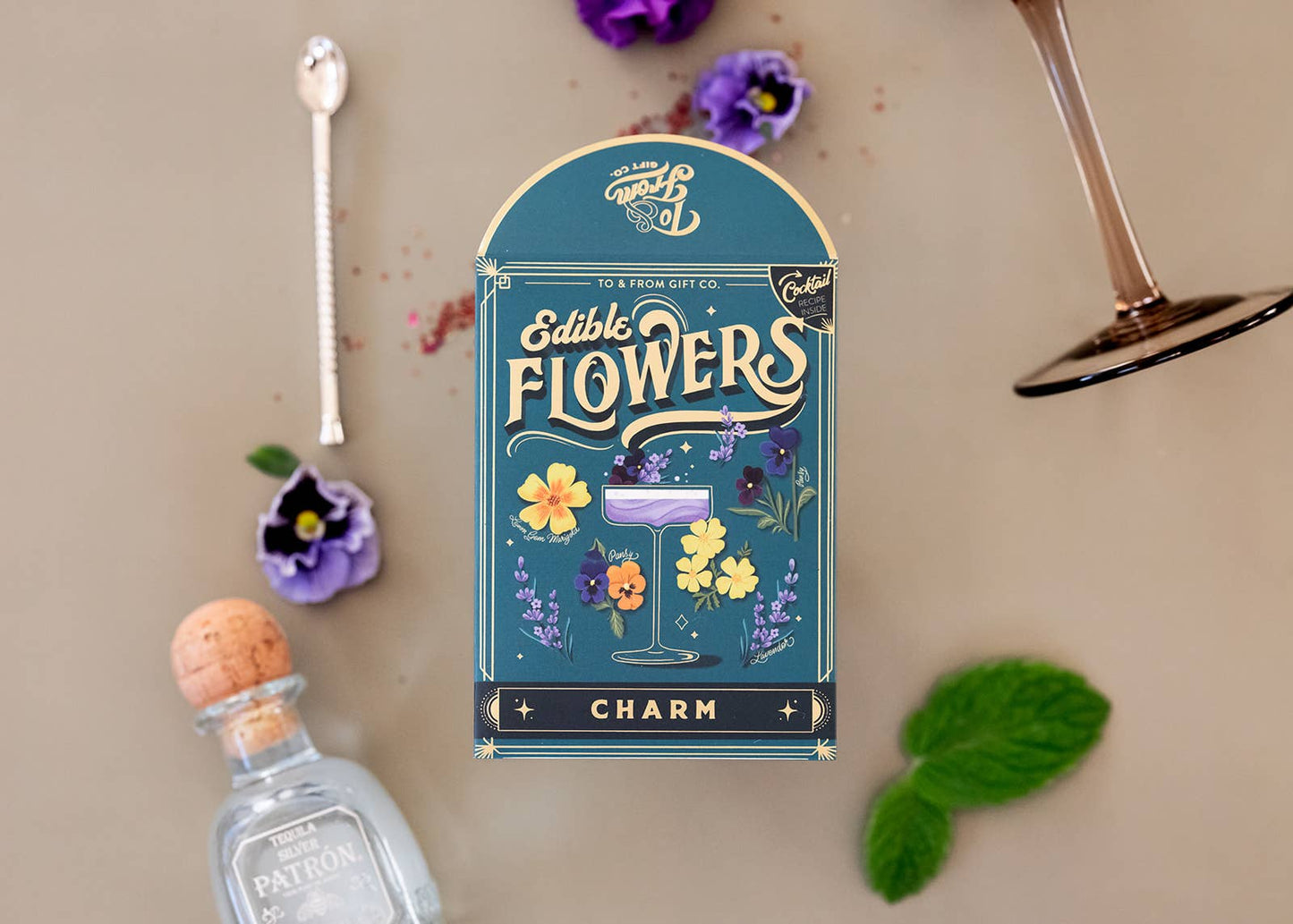 Edible Flowers (Charm) | Seed Packet & Cocktail Recipe