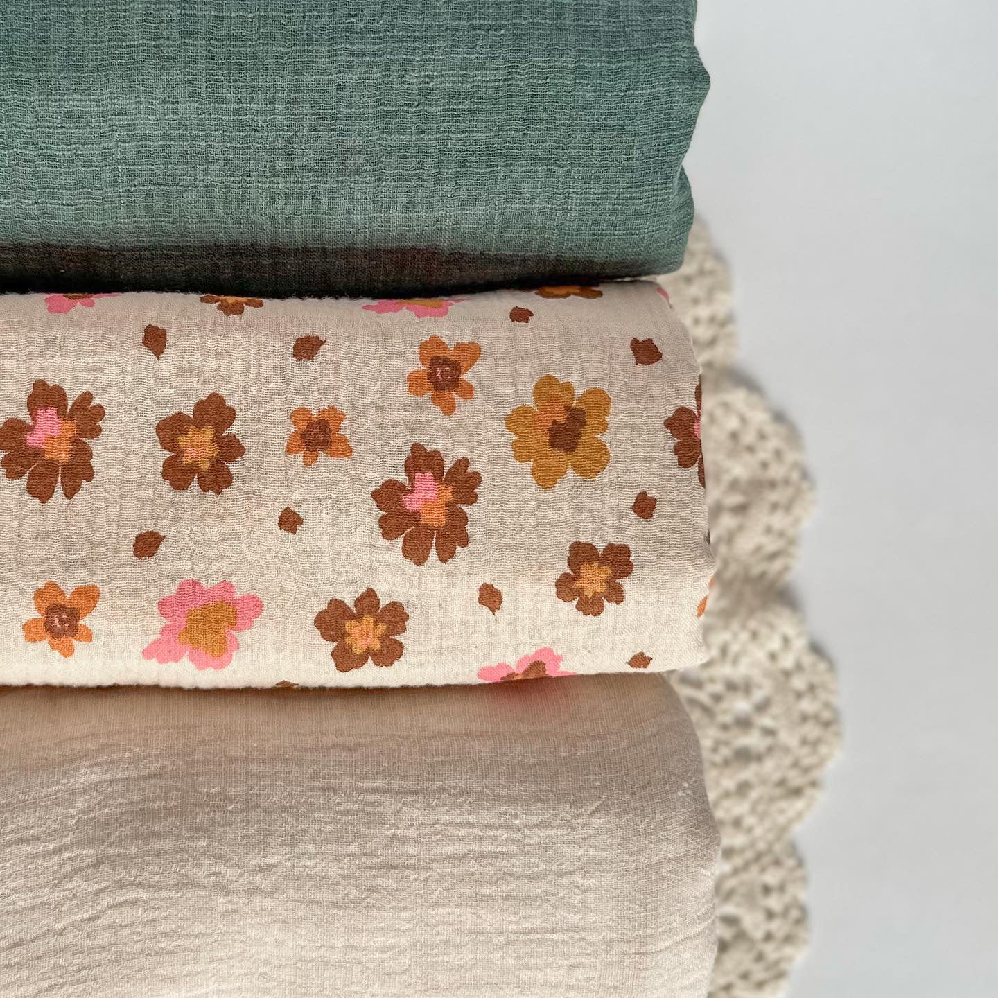 RJ Floral Swaddle Blanket