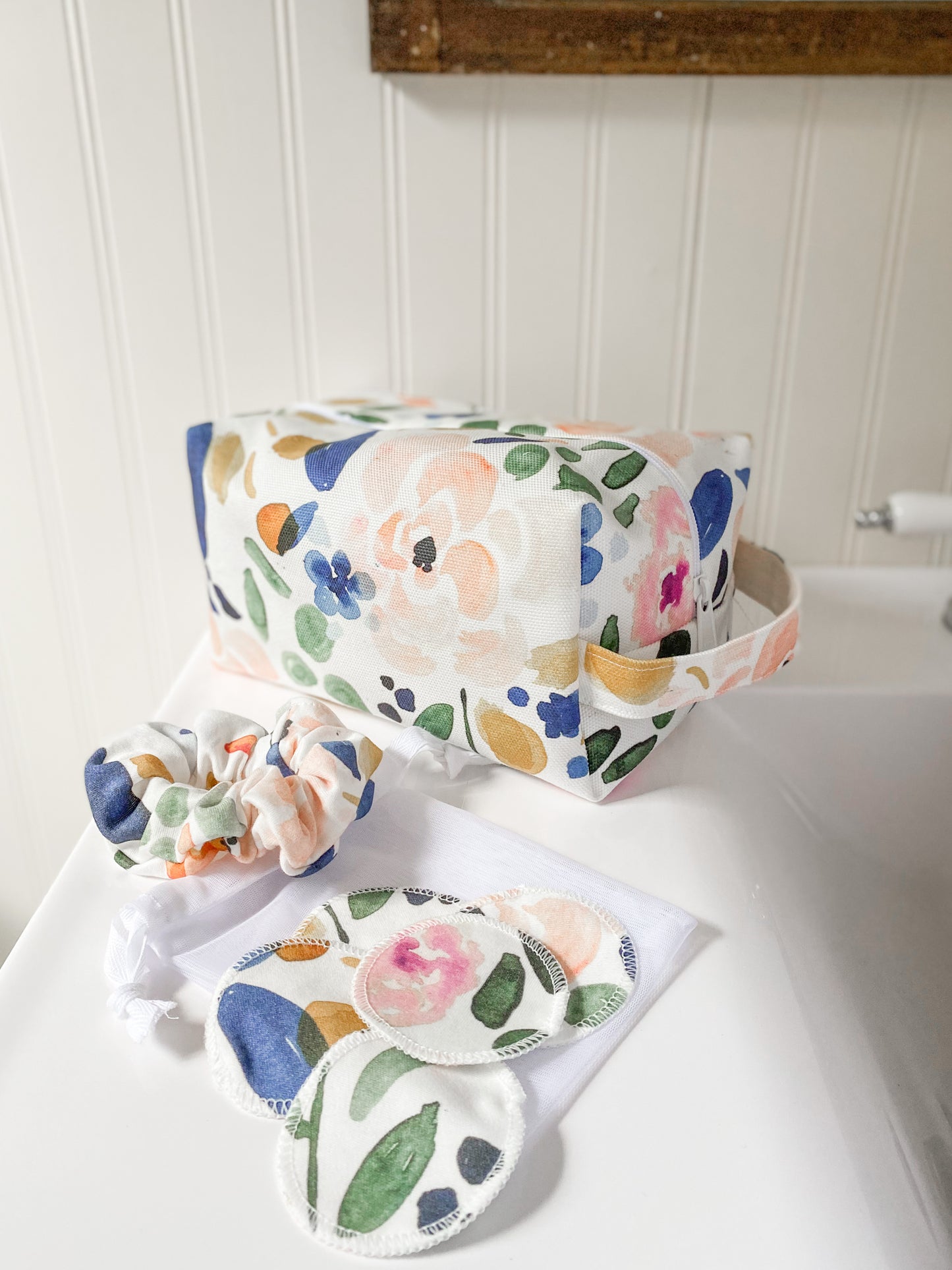 Watercolour Florals Scrunchie