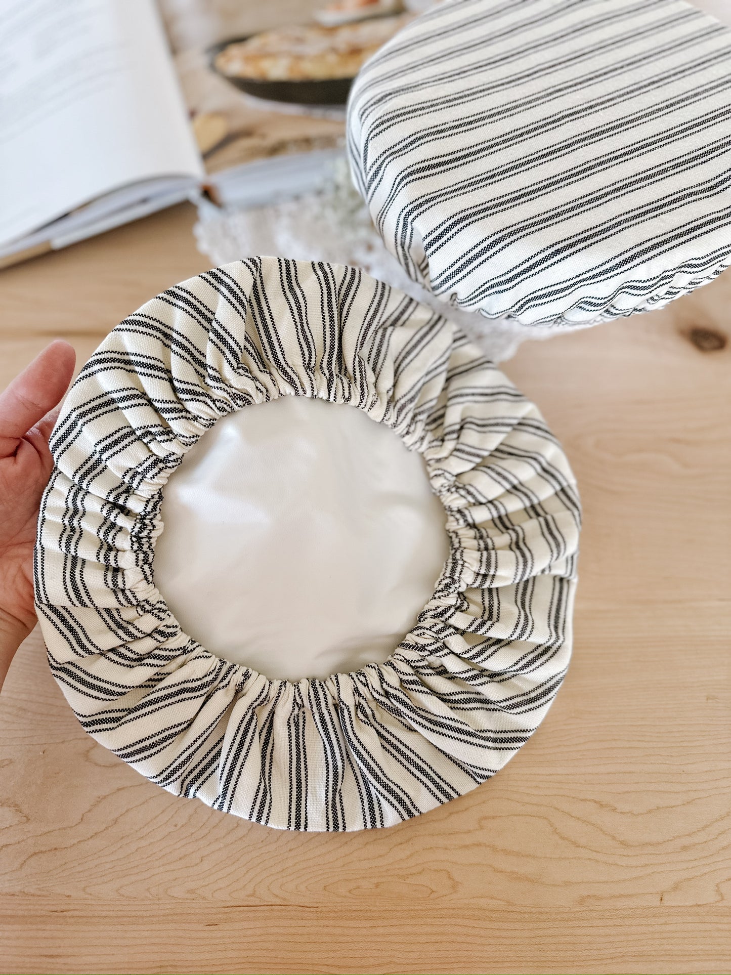 Ticking Stripe Bowl Covers | Set of 2