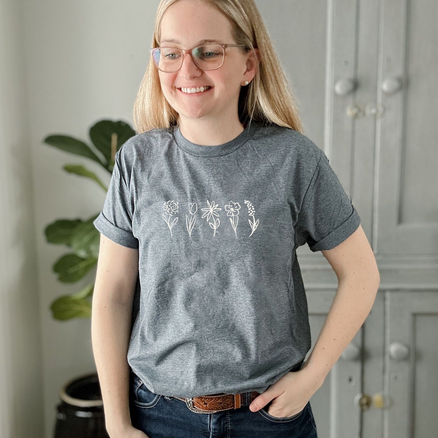 Flower Stems T-Shirt | 3 Colour Options