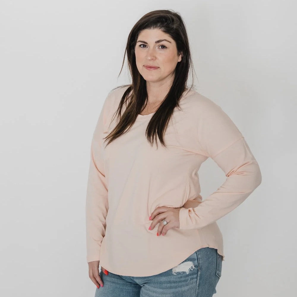 Blondie Apparel | Janis Long Sleeve | Peach
