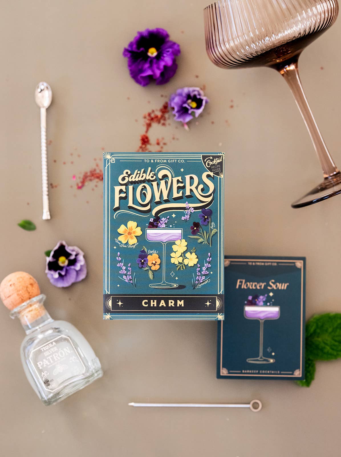 Edible Flowers (Charm) | Seed Packet & Cocktail Recipe