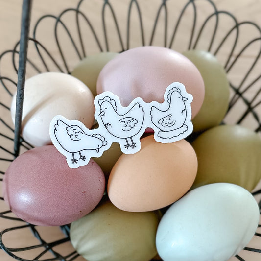 3 Hens | Sticker