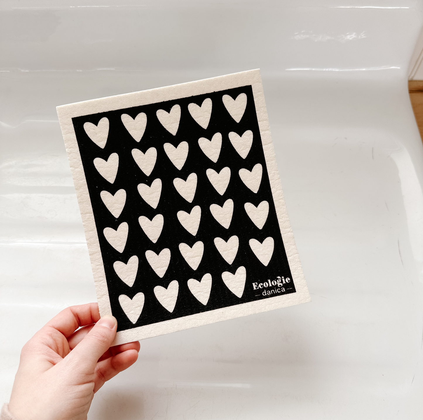 Hearts Swedish Dishcloth