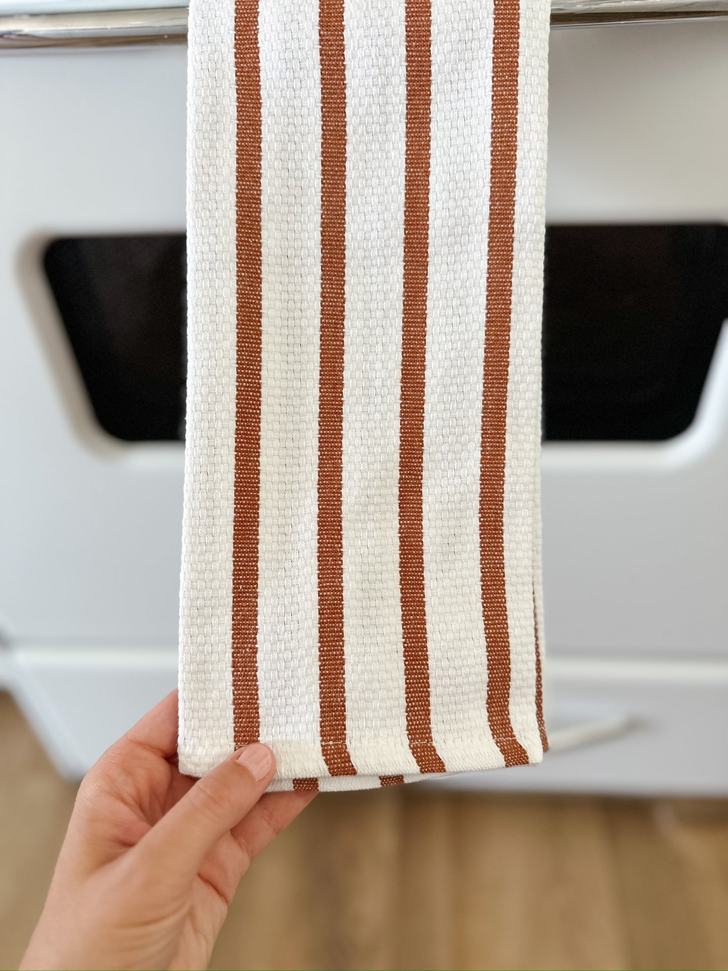 Chestnut Striped Dishtowel