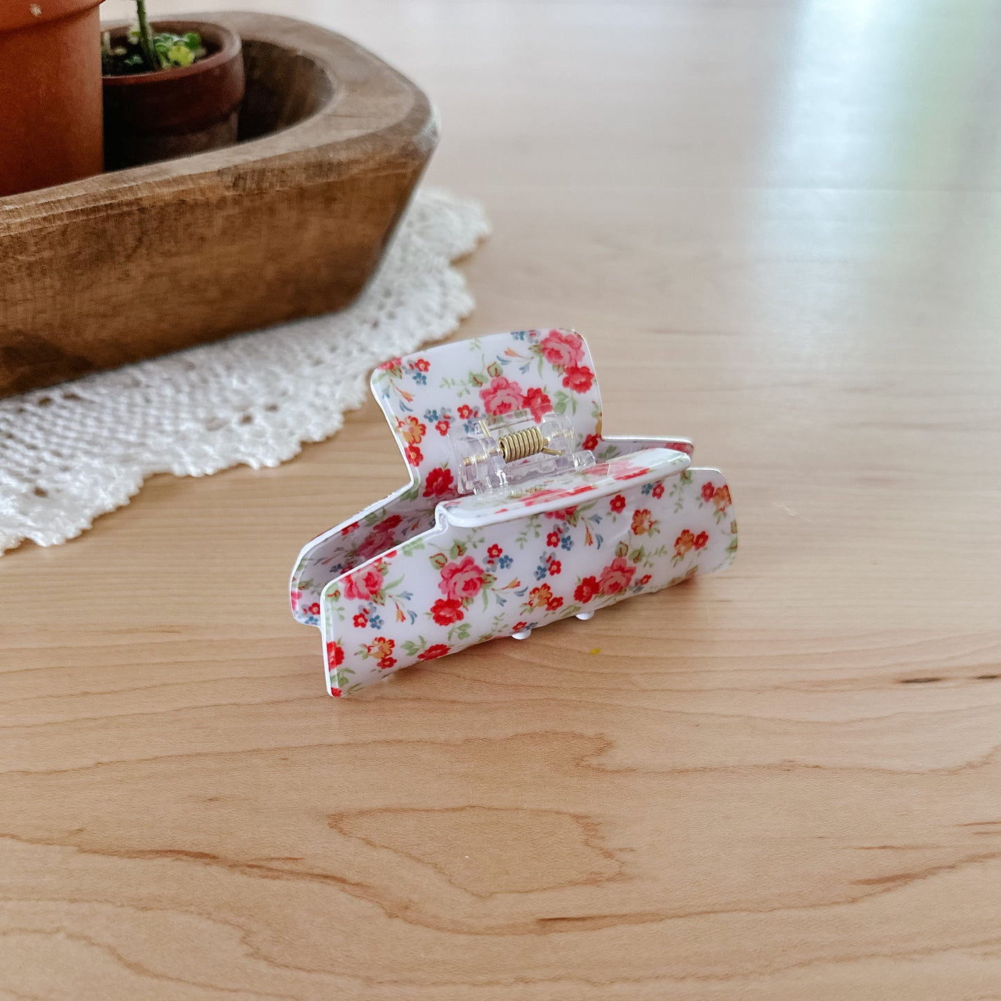 Summer Floral Claw Clip