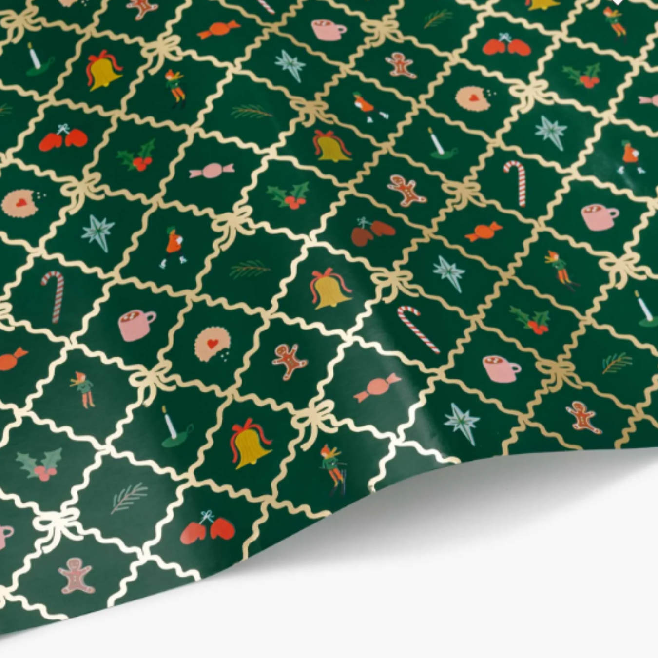 Rifle Paper Holiday Argyle Continuous Wrapping Roll