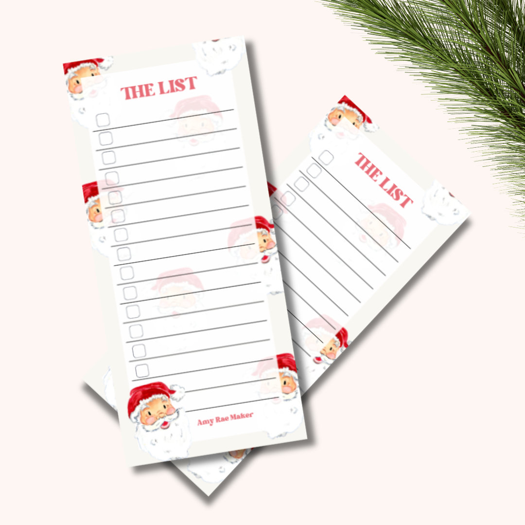 Smiley Santa Notepad