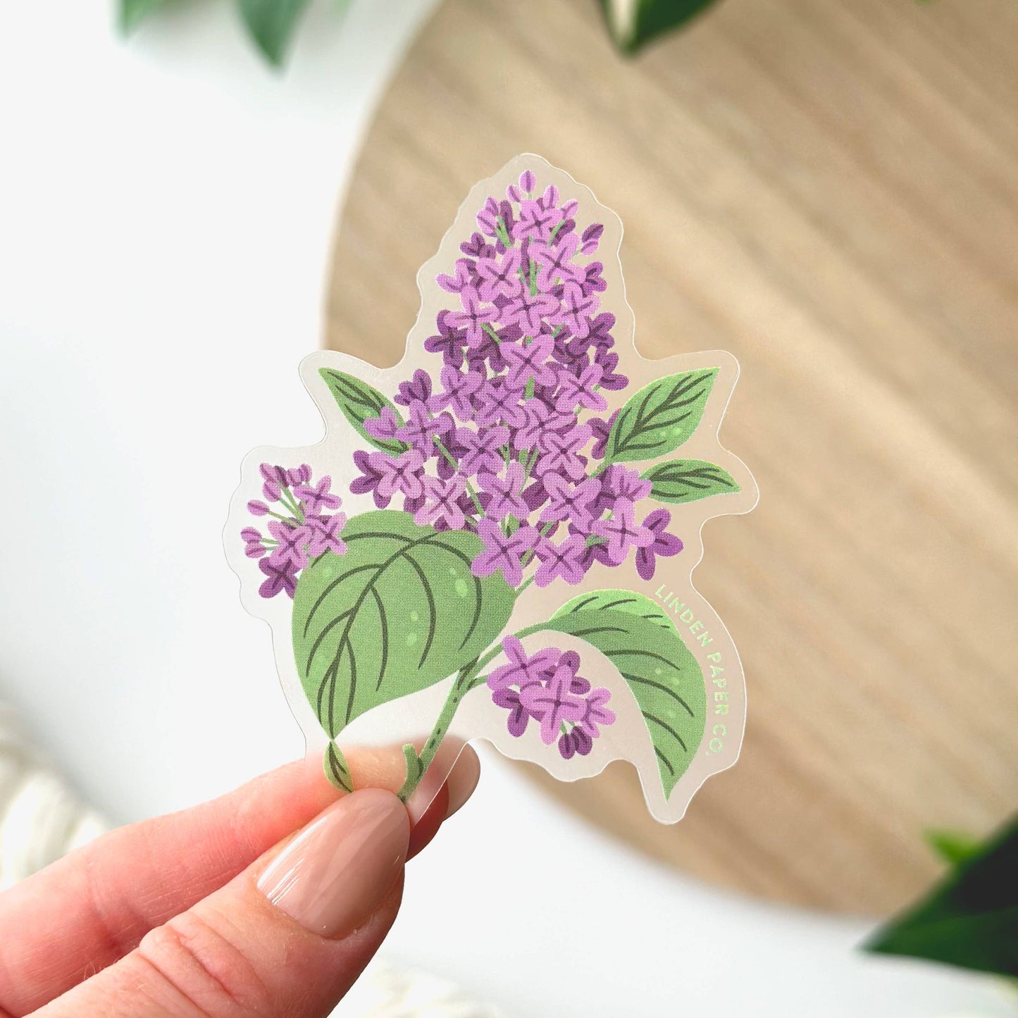 Lilac | Clear Vinyl Sticker