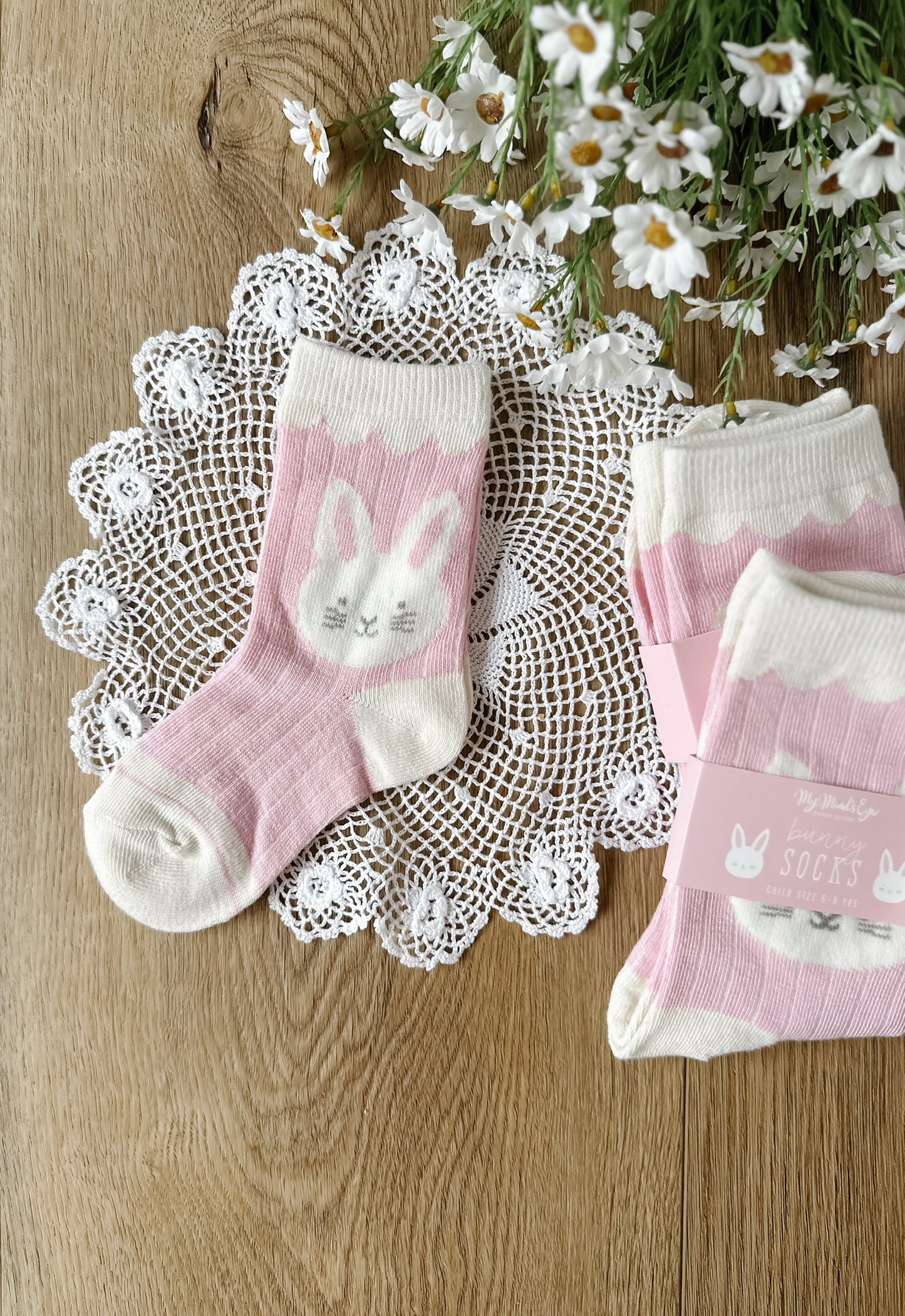 Ribbed Bunny Socks | Child & Adult