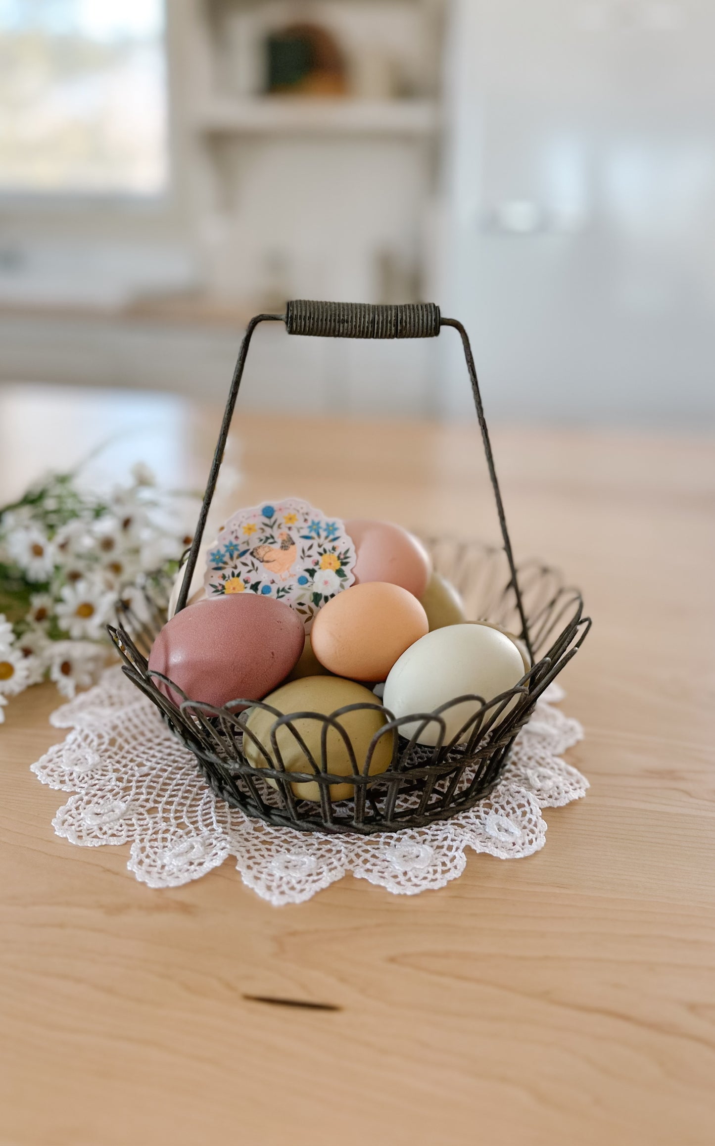 Chickens & Flowers | Sticker
