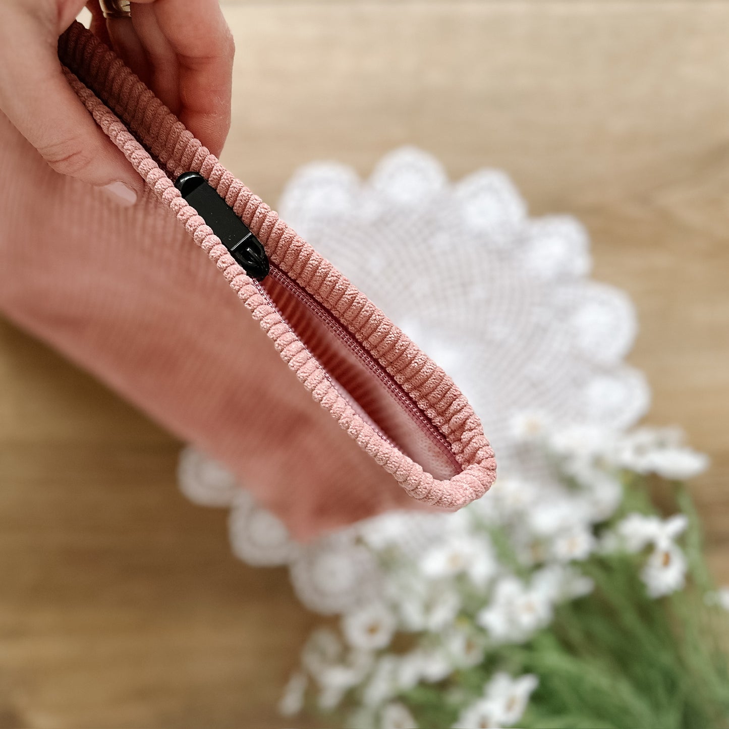 Corduroy Pouch | Pink