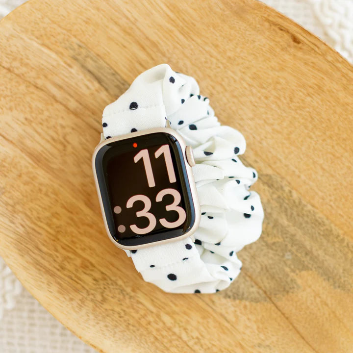 White Speckled Apple Watch Band