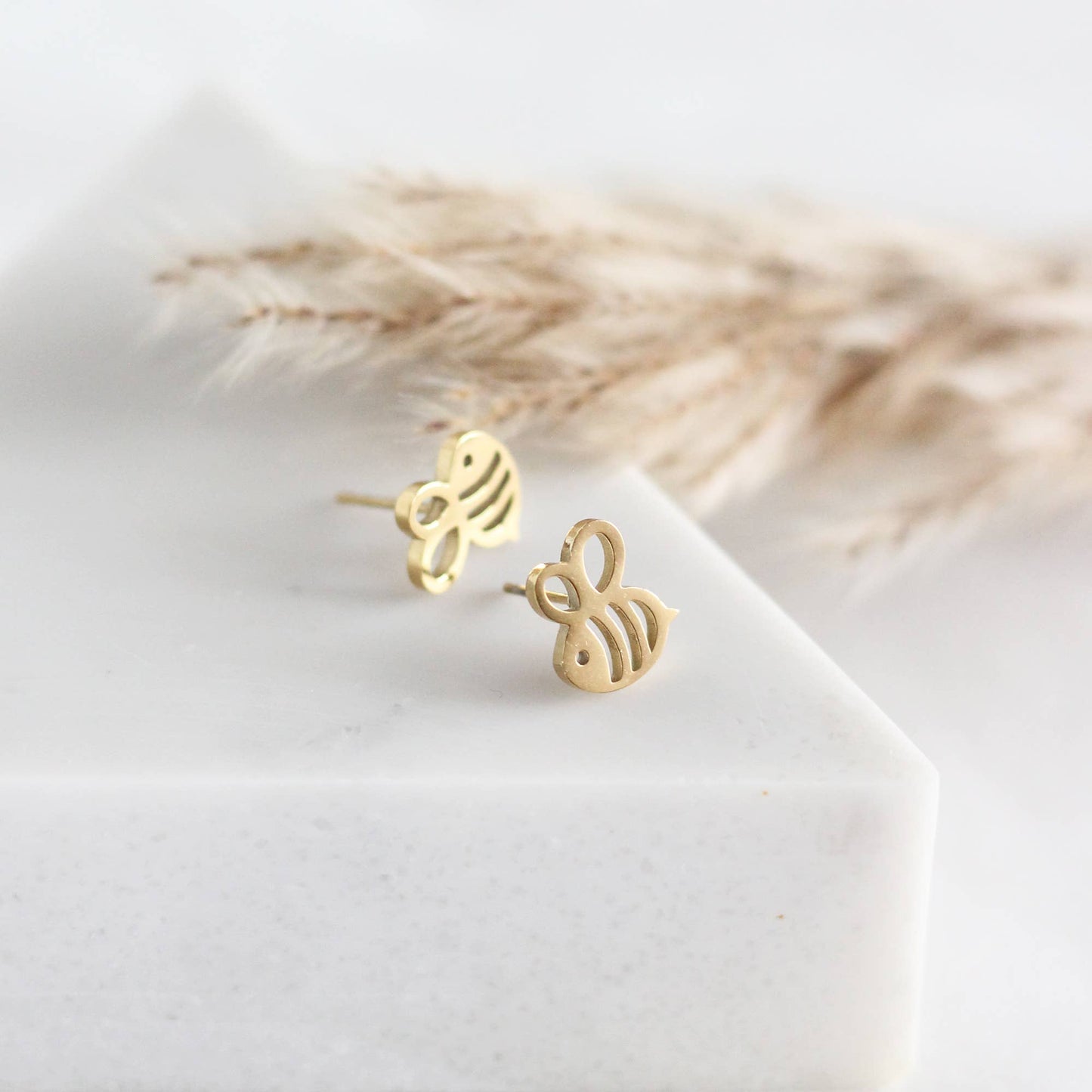 Mini Bee Earrings | Gold or Silver