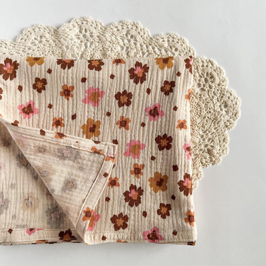 RJ Handmade Floral Swaddle Blanket