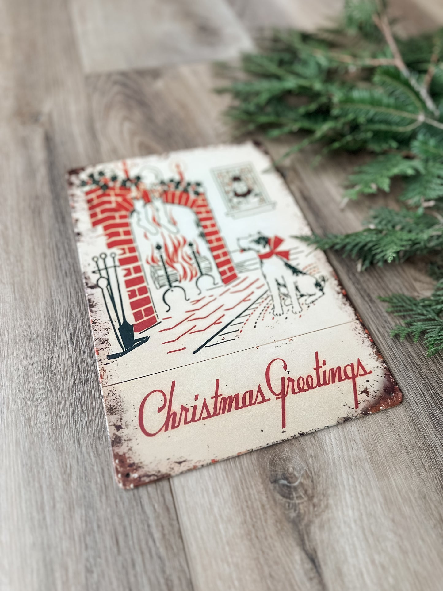 Christmas Greetings | Tin Sign