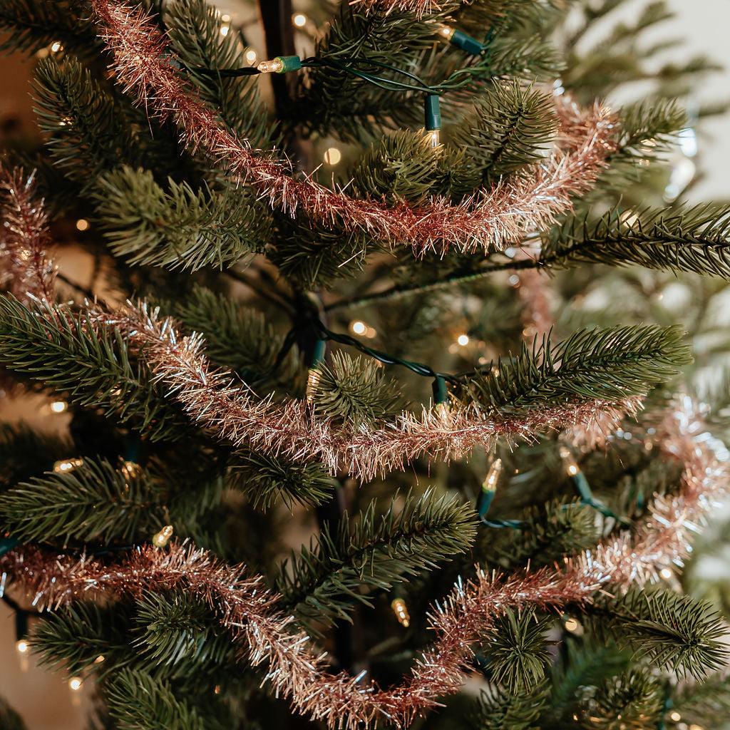 Pink Tinsel Garland Spool