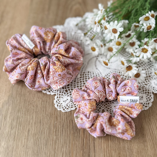 Spring Floral Scrunchie