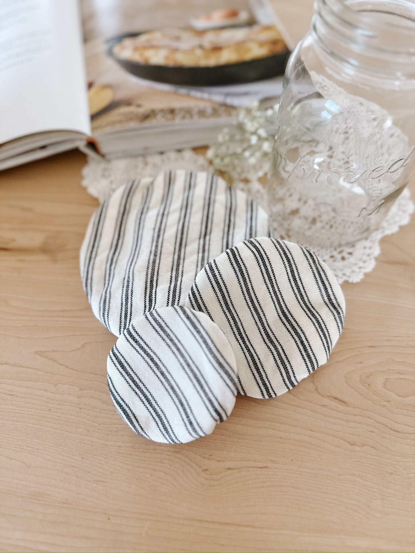 Stripe Mini Bowl Cover | Set of 3