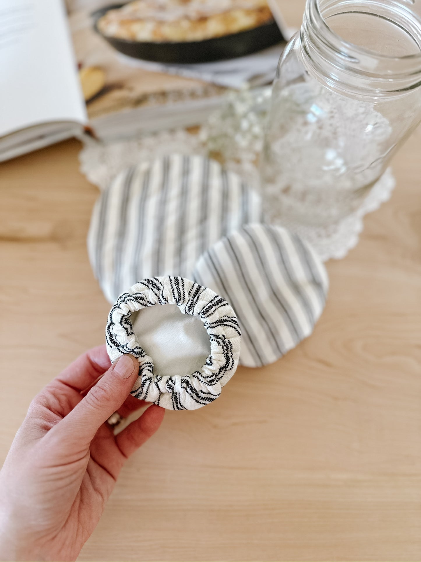 Stripe Mini Bowl Cover | Set of 3