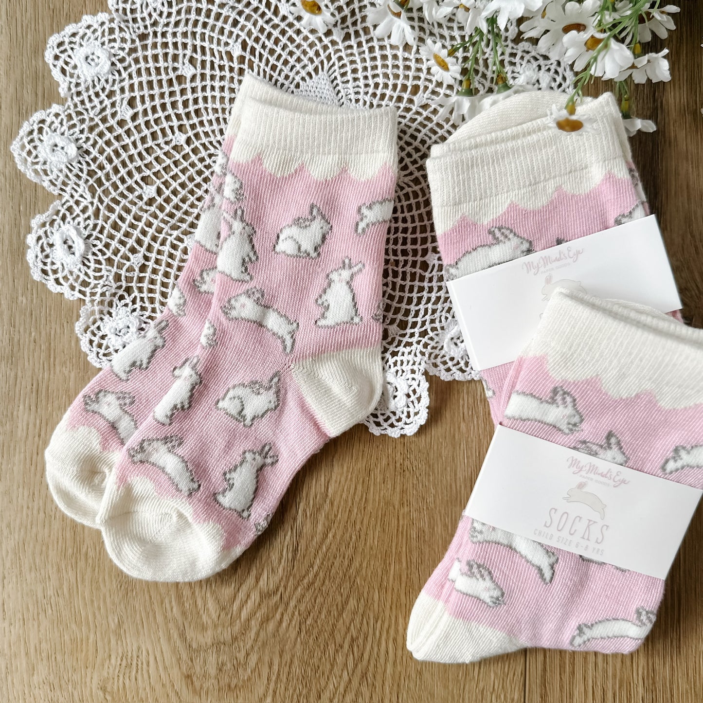 Sweet Bunnies Socks | Child & Adult
