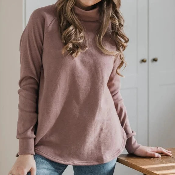 Blondie Apparel | Classic Dusk Sweater | Mauve