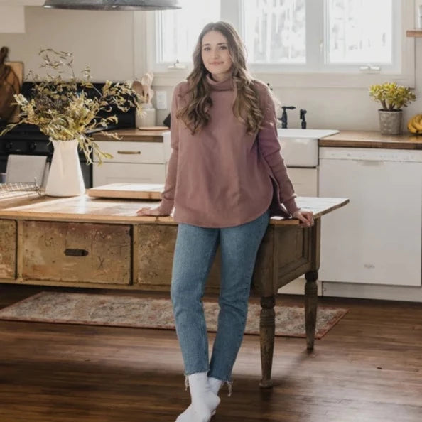 Blondie Apparel | Classic Dusk Sweater | Mauve