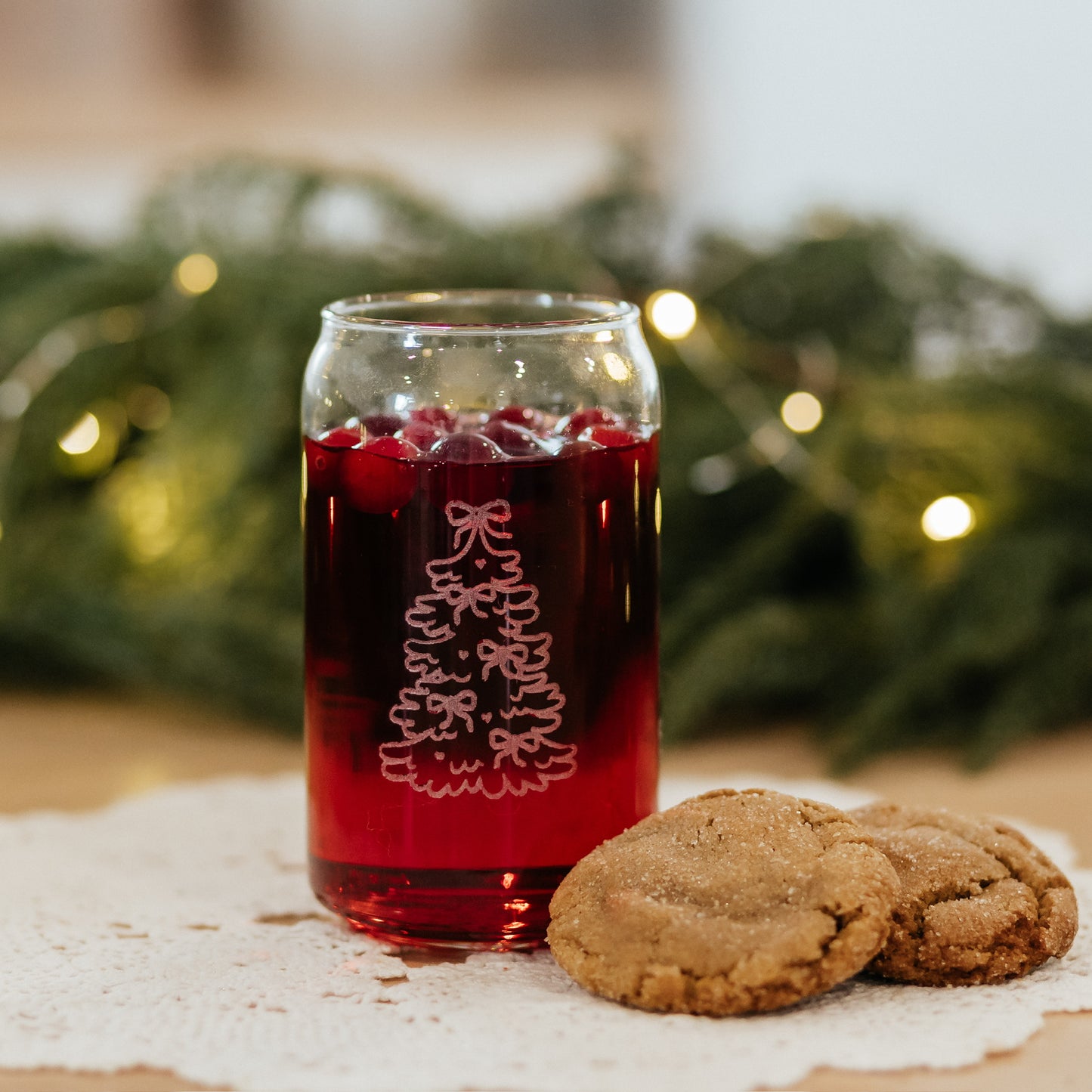 Bow Tree Drinking Glass | 16 oz.