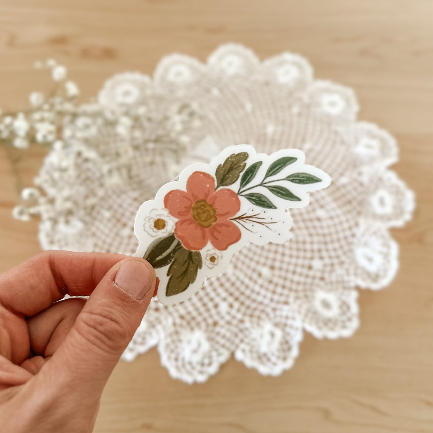 Pink Camellia | Sticker