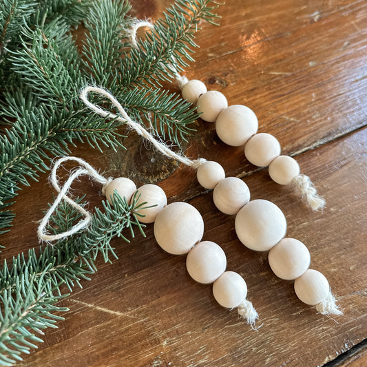 Wooden Icicle Ornaments | Set of 3