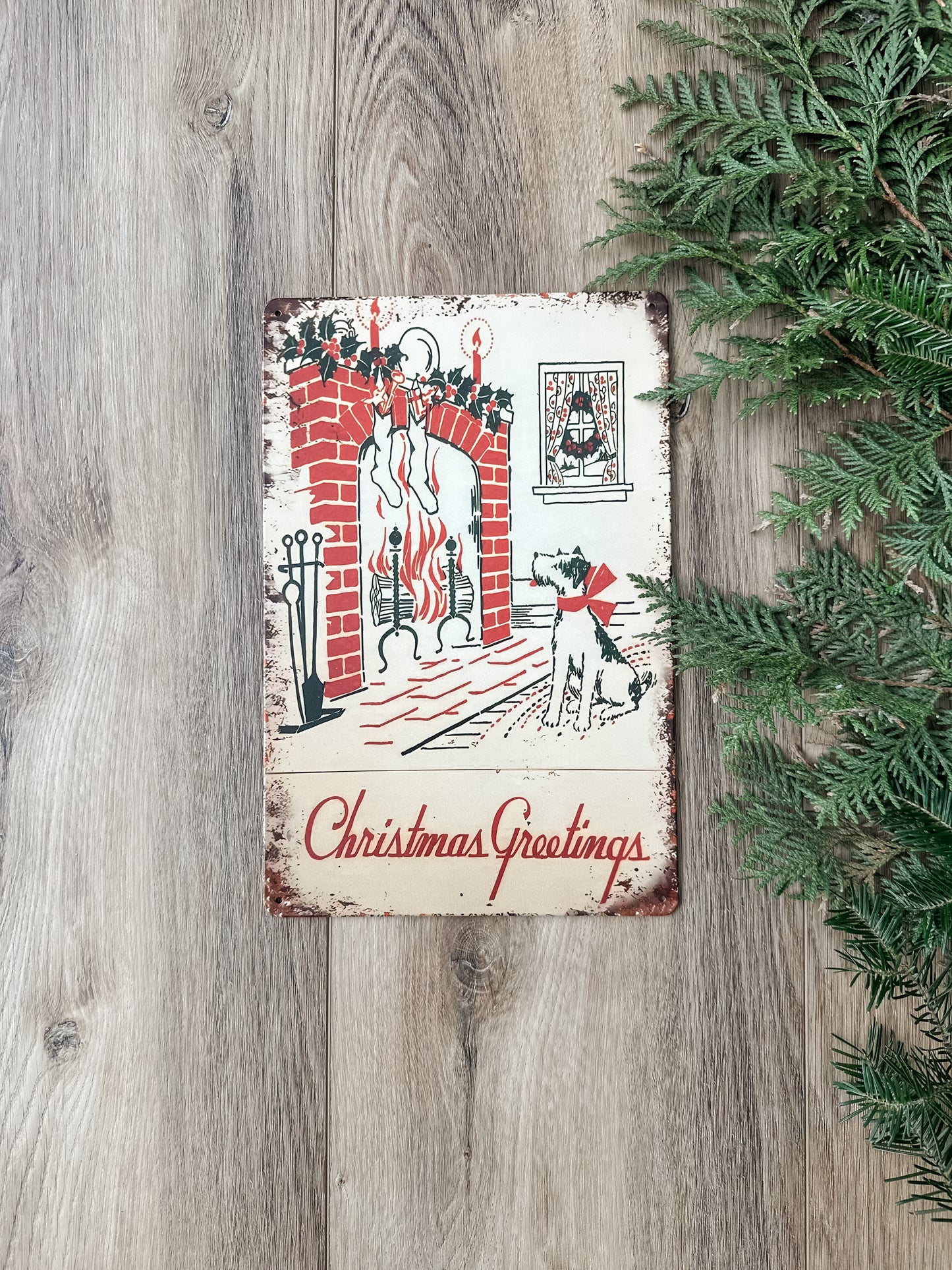 Christmas Greetings | Tin Sign