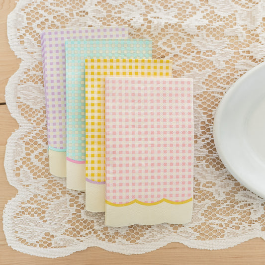 Gingham Paper Napkin | Multi Colour Pack