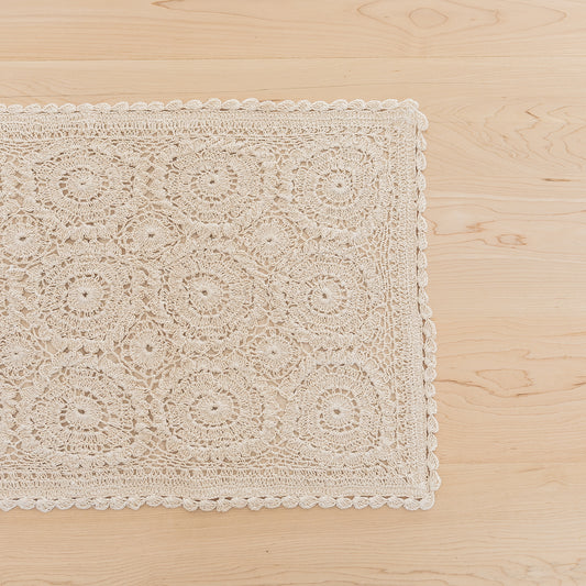 Lace Table Runner | Cream