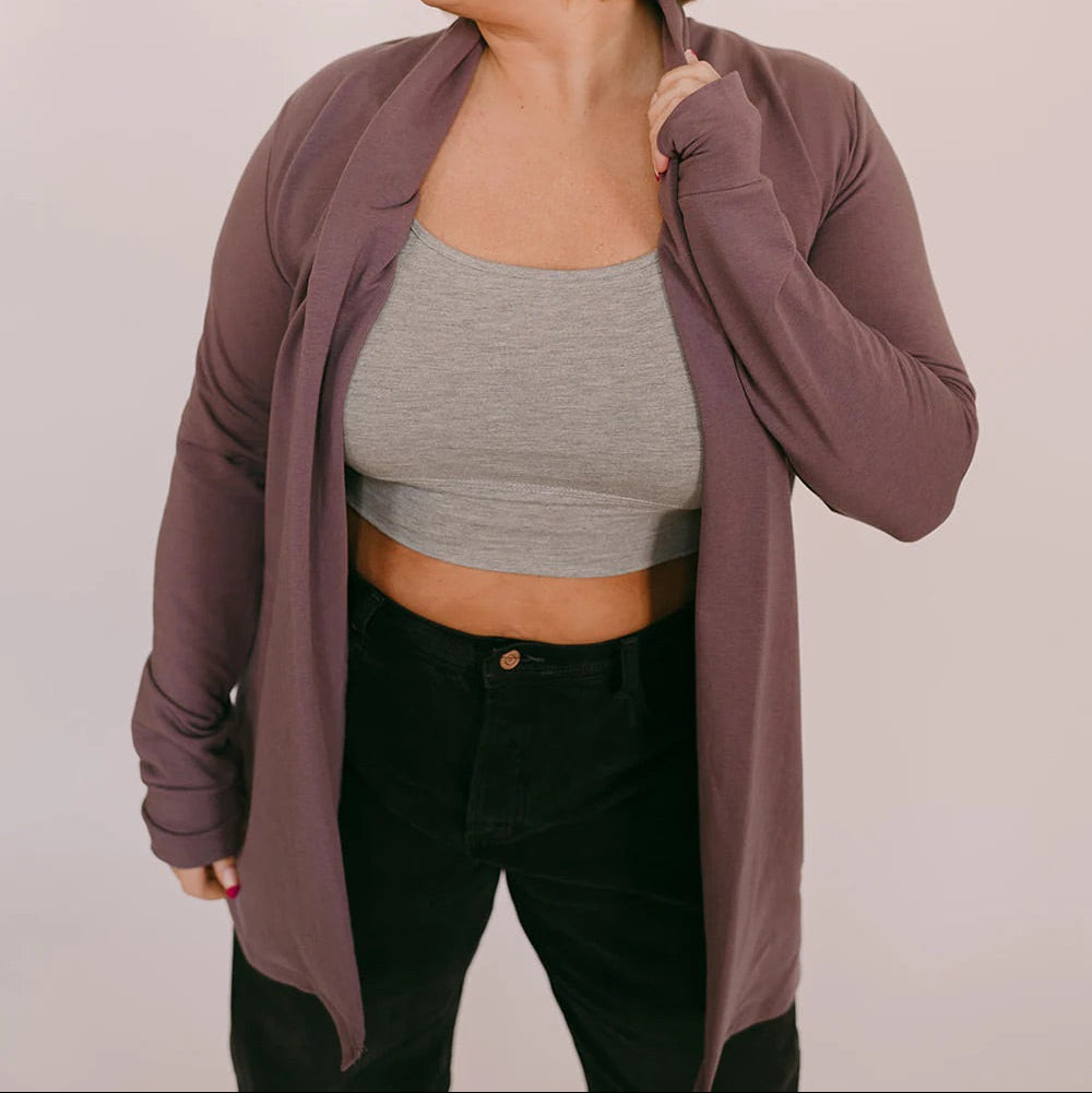 Blondie Apparel | Briton Cardigan | Amethyst