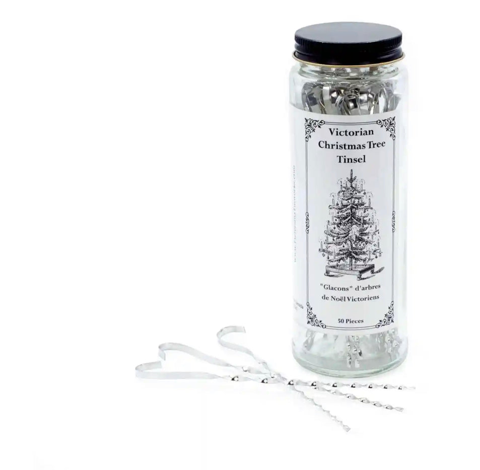 Victorian Christmas Tree Tinsel - Handmade Tin Icicle Ornaments