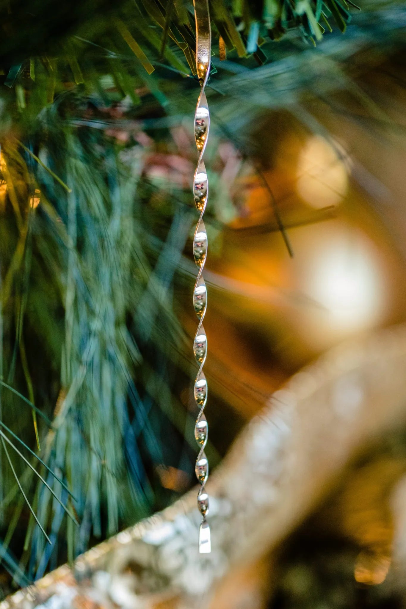 Victorian Christmas Tree Tinsel - Handmade Tin Icicle Ornaments