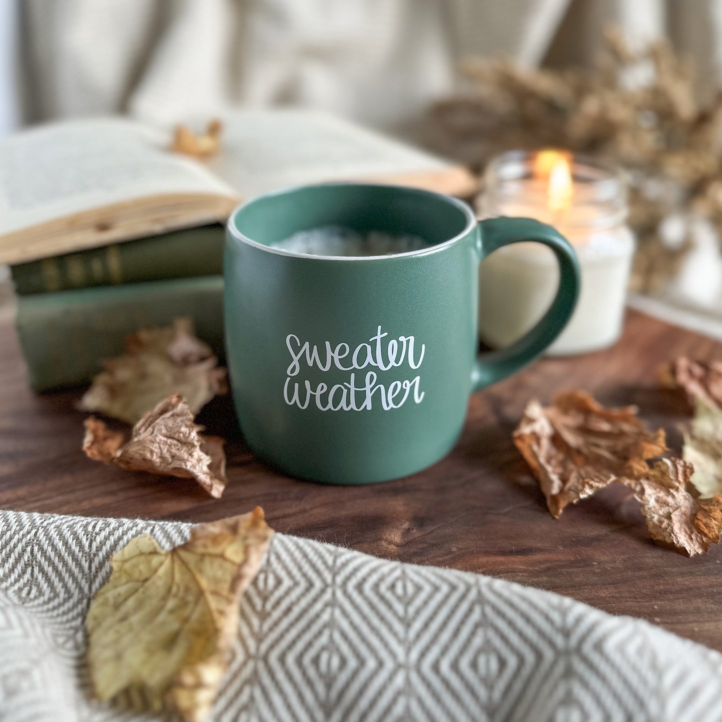Sweater Weather Mug | Green | 17 oz.