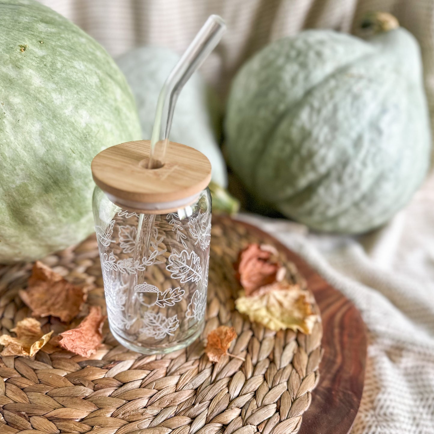 Autumn Drinking Glass