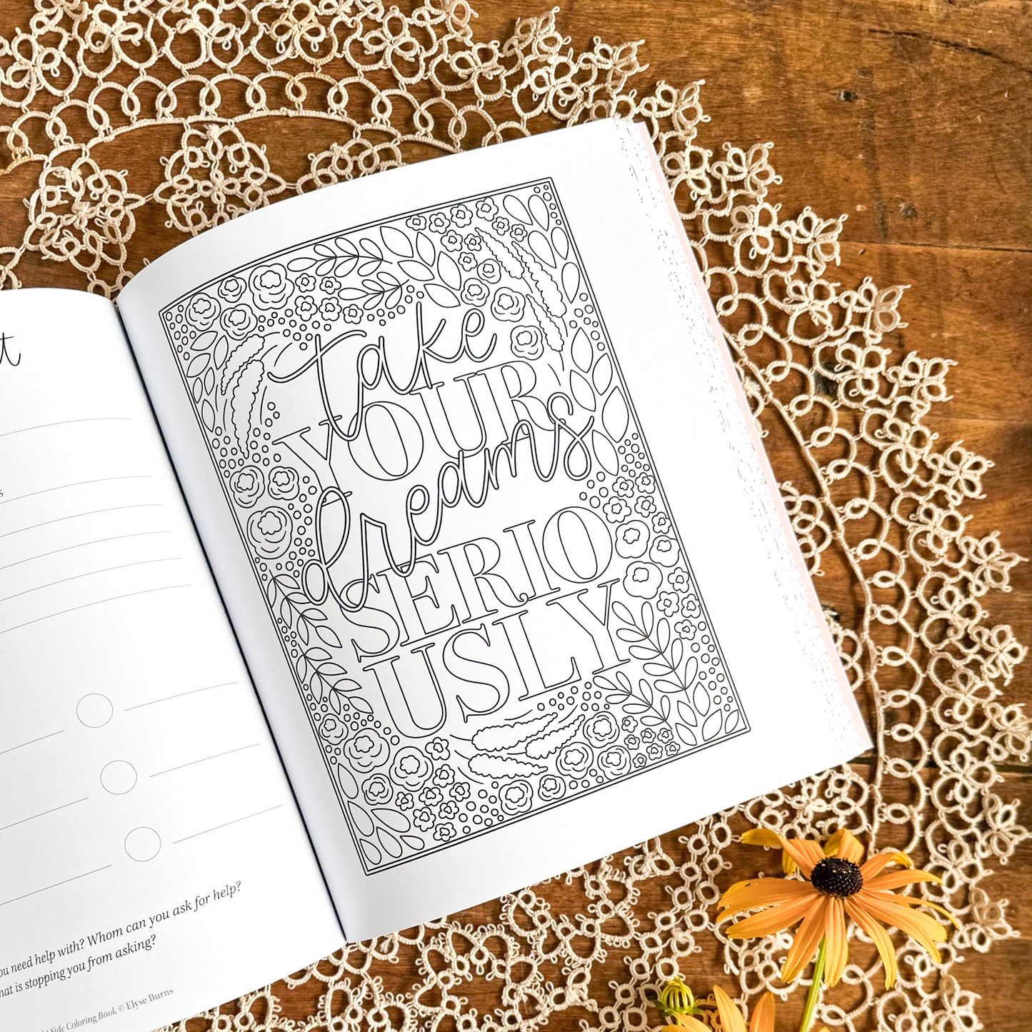 On the Bright Side Colouring Book