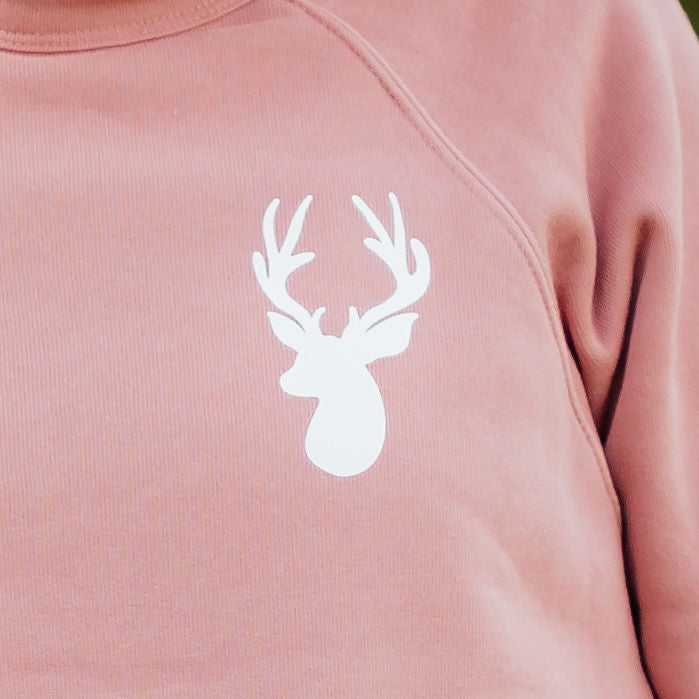 Deer Head | Mauve Crewneck
