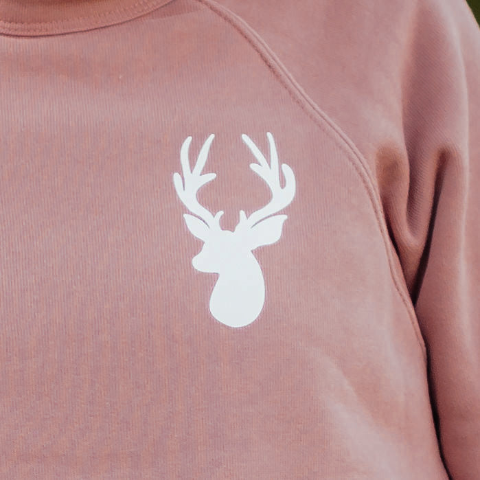 Deer Head | Mauve Crewneck