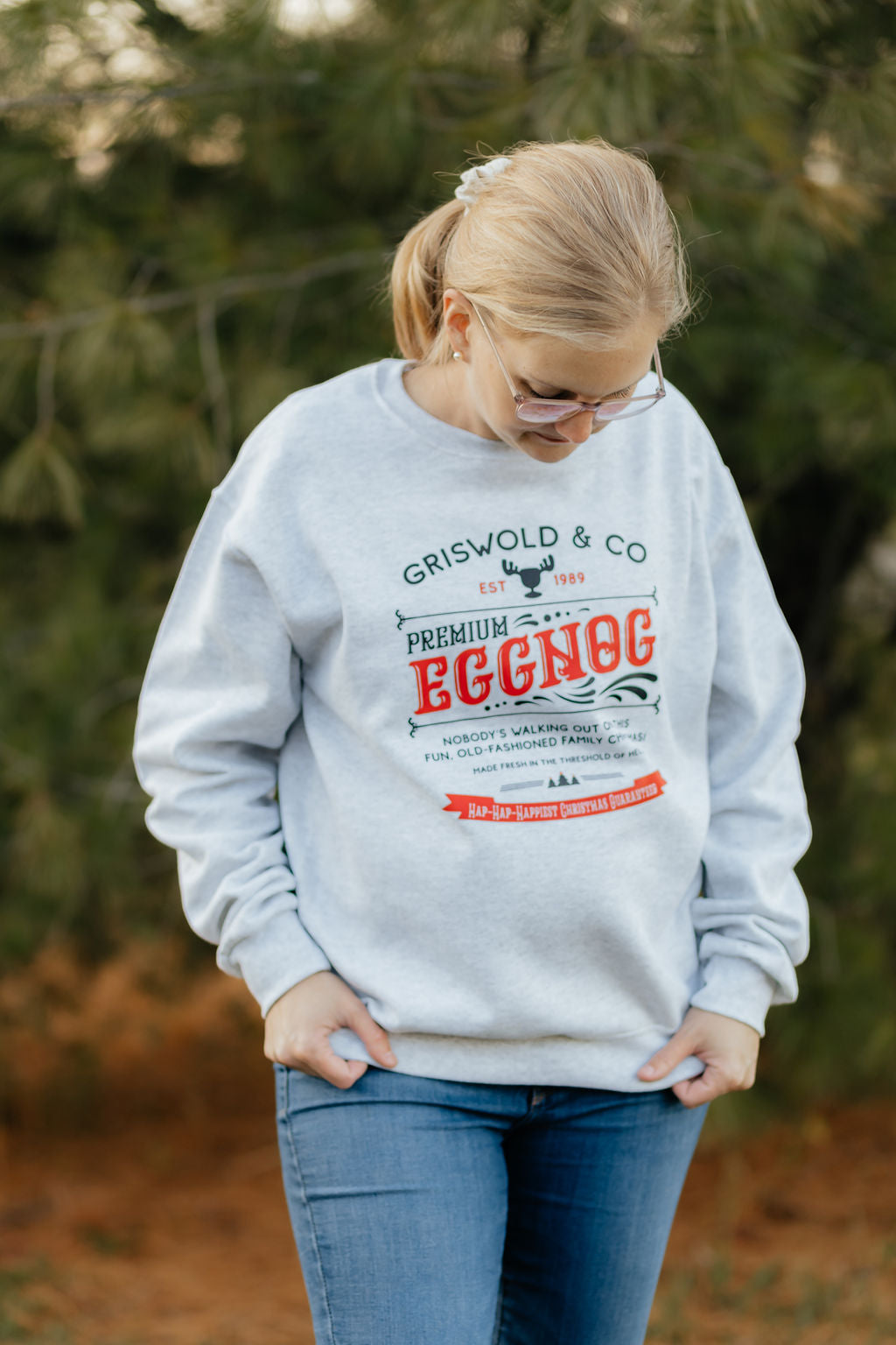 Griswold Eggnog Grey Crewneck
