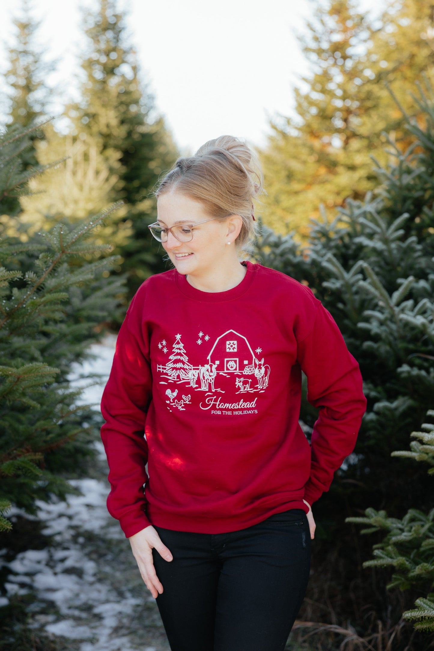 Homestead Crewneck | Mistletoe Red