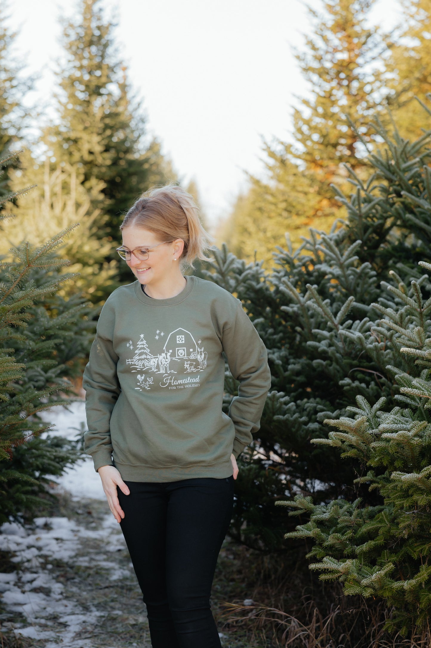 Homestead Crewneck | Frosted Pine