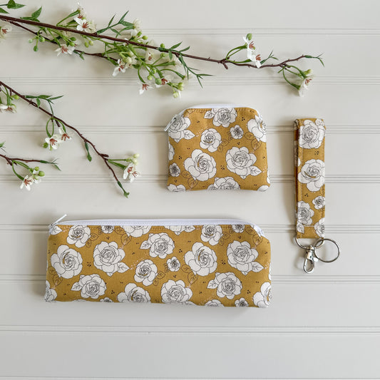 Mustard Antique Floral Bundle