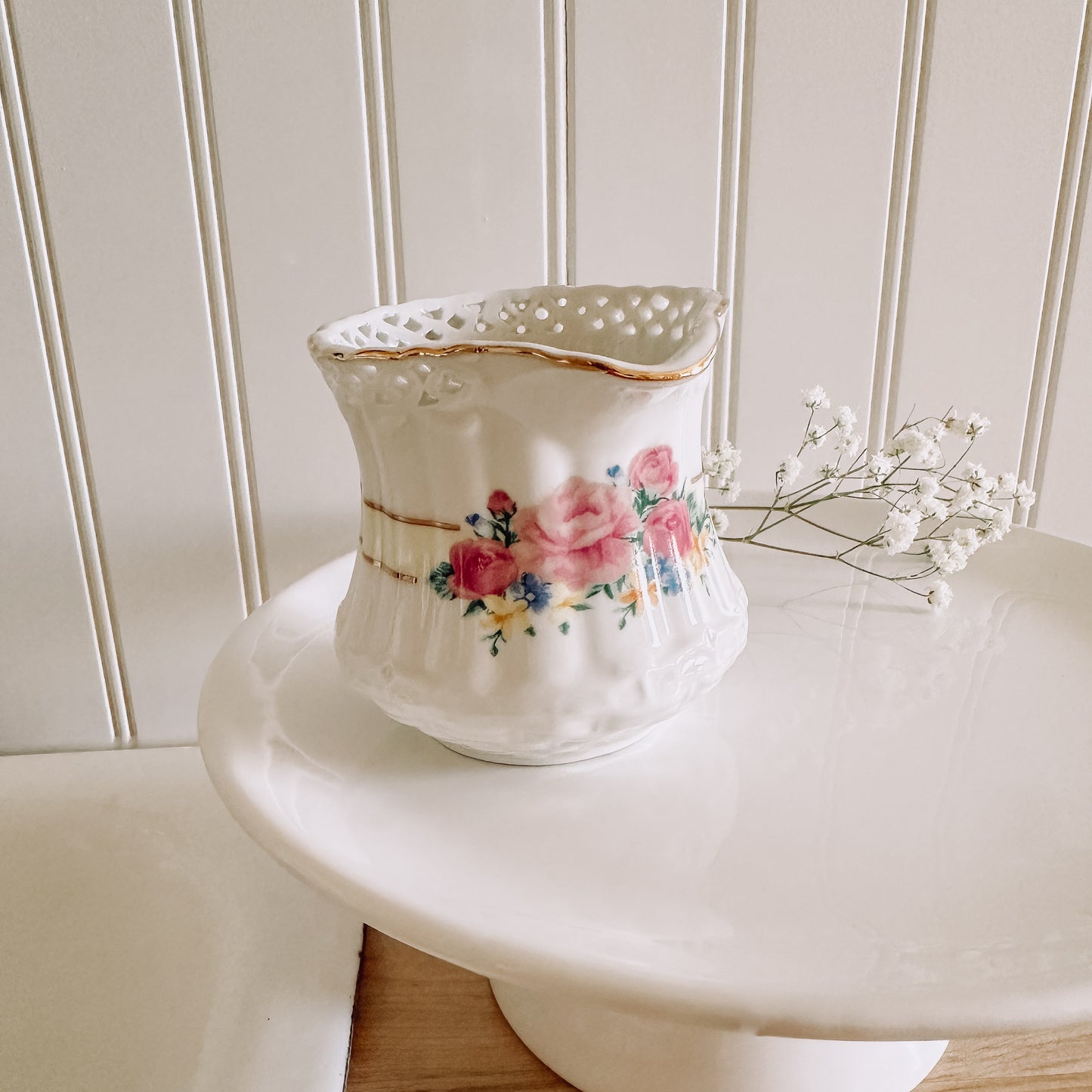 Woven Floral Antique Inspired Creamer